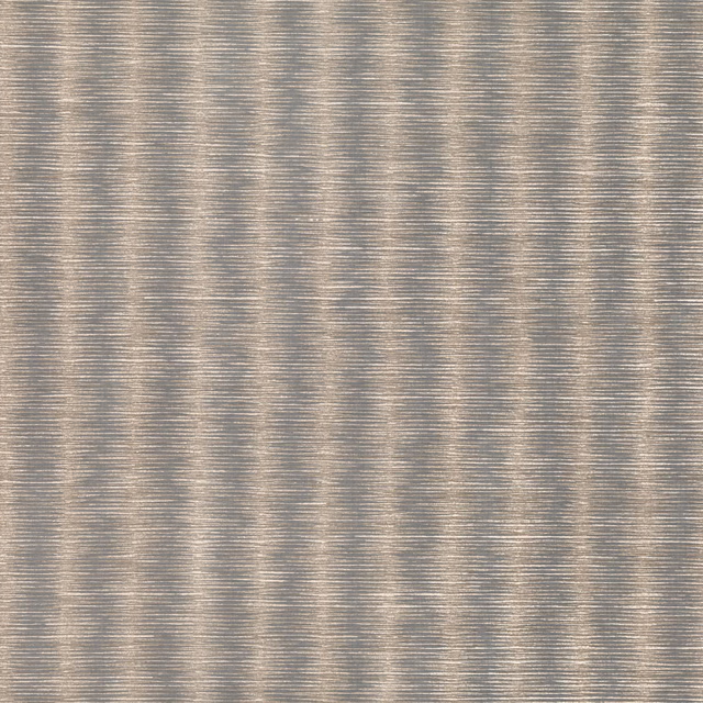 Muted vintage bronze wallpaper with softly shimmering vertical striations and fine horizontal texture