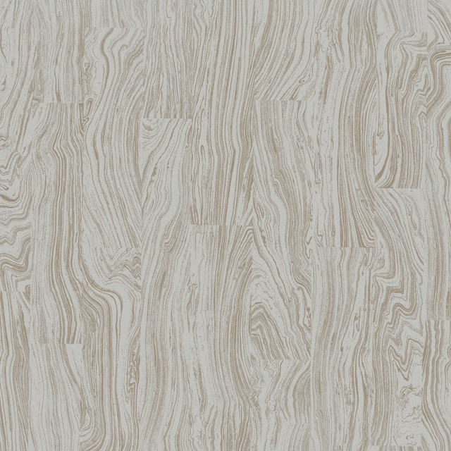 Pale eau de nil wallpaper with taupe marbled contour lines and ivory grain