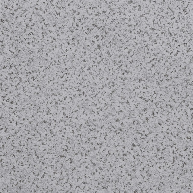 Cool pale-grey wallpaper with fine charcoal flecks and softly mottled texture