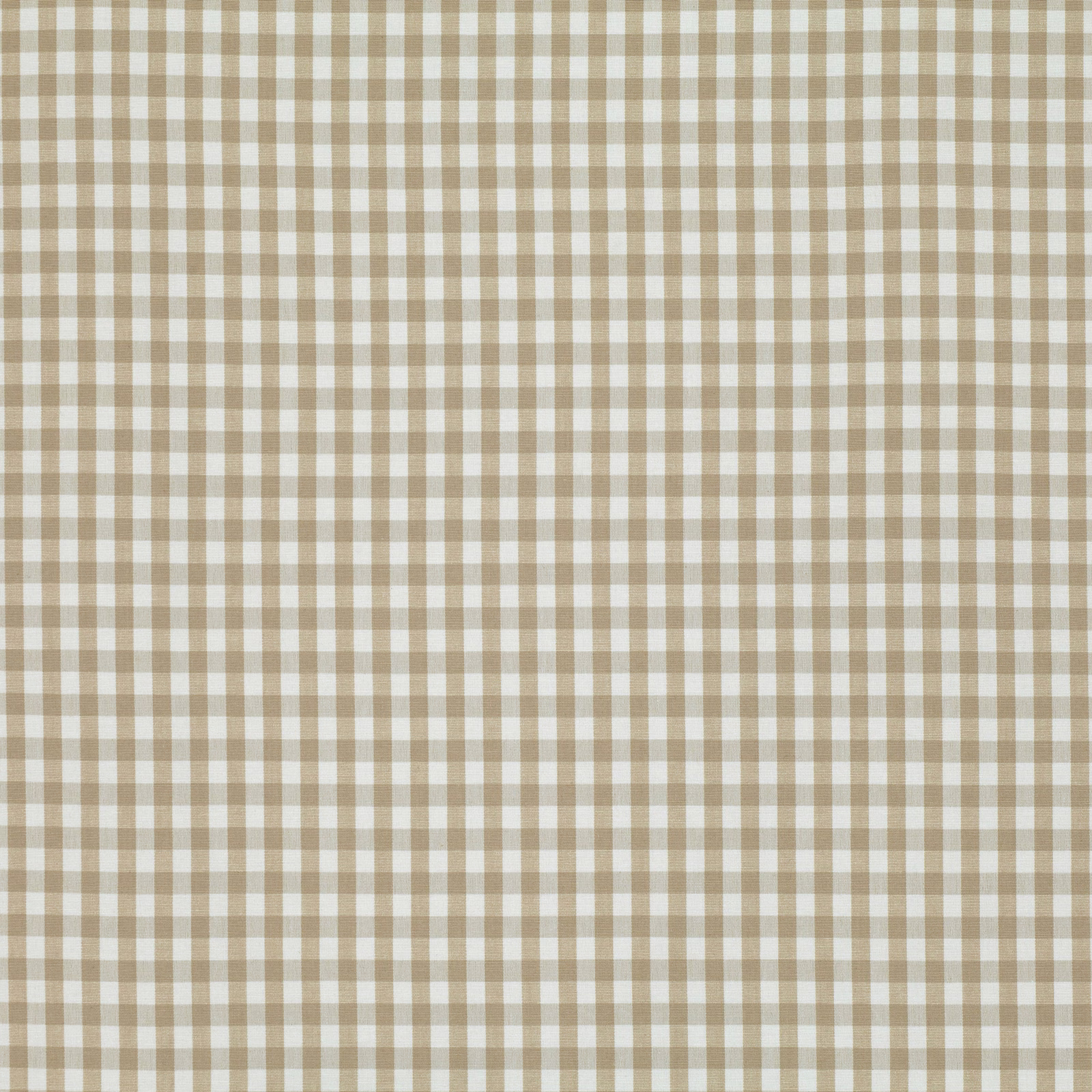 Warm putty beige and cream small check textile with subtle woven texture