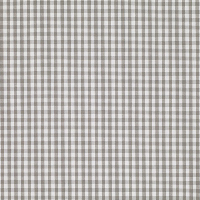 Small smoke-grey and ivory check with a lightly textured woven surface