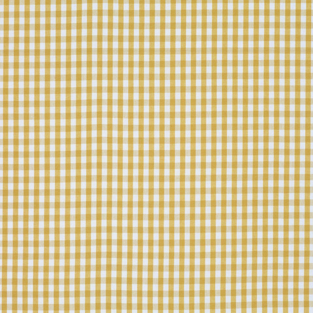 Small sunflower-yellow and cream gingham check with an even woven surface