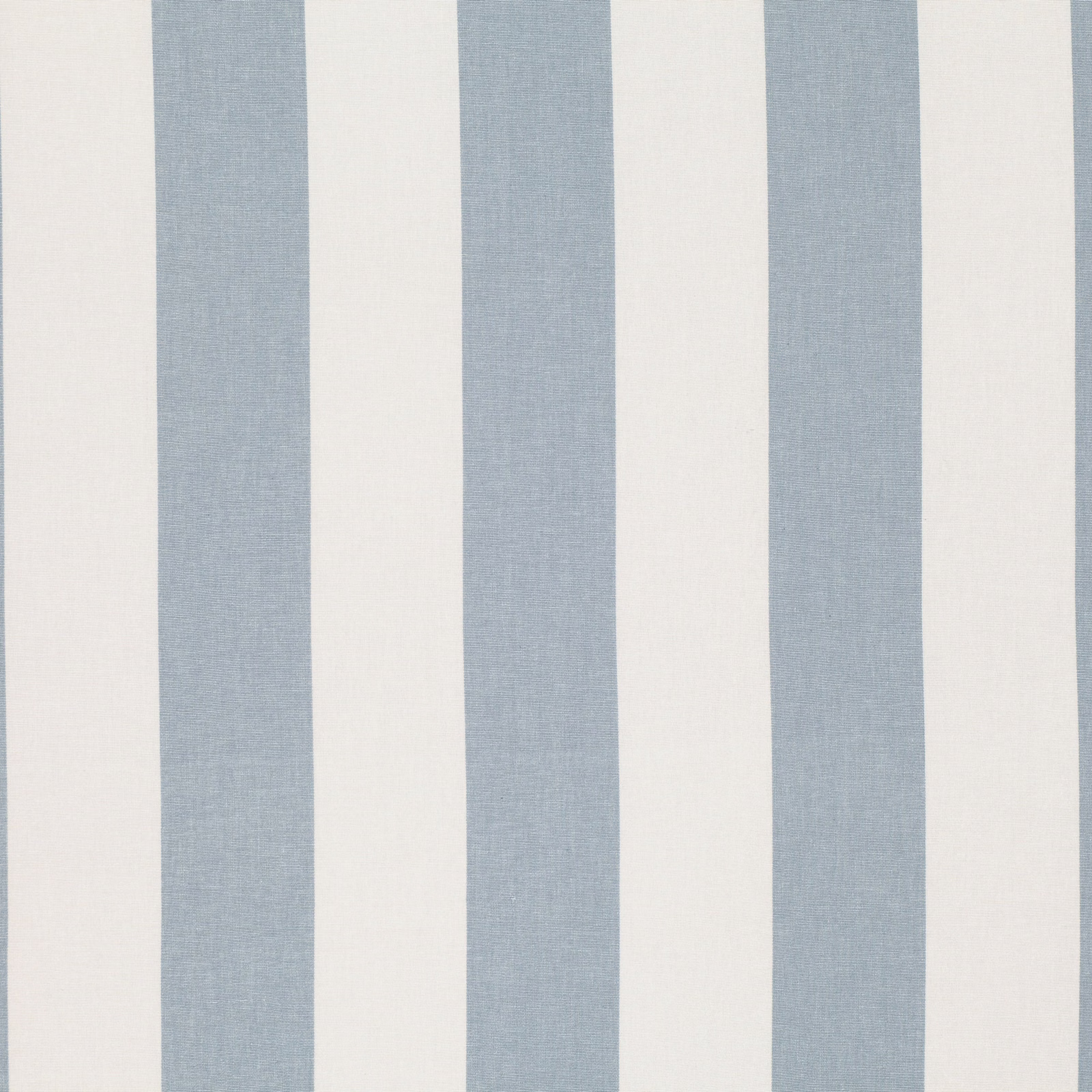 Cool blue-grey and ivory broad vertical stripes with a fine woven surface