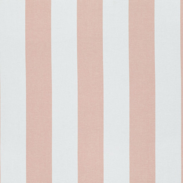 Dusty rose and pale blue-grey vertical striped fabric with subtle woven texture