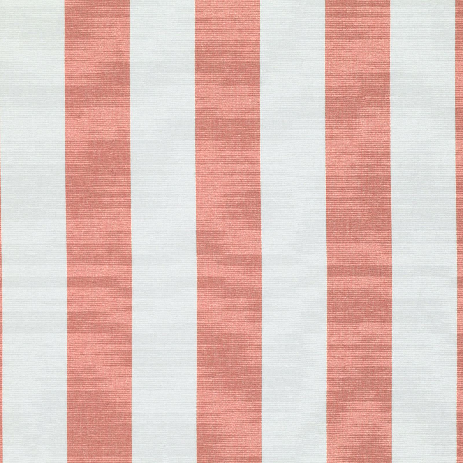Muted coral-pink and ivory vertical stripes with a fine woven texture
