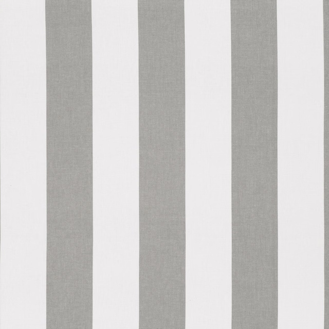 Cool smoke-grey and ivory vertical stripes with a fine woven texture