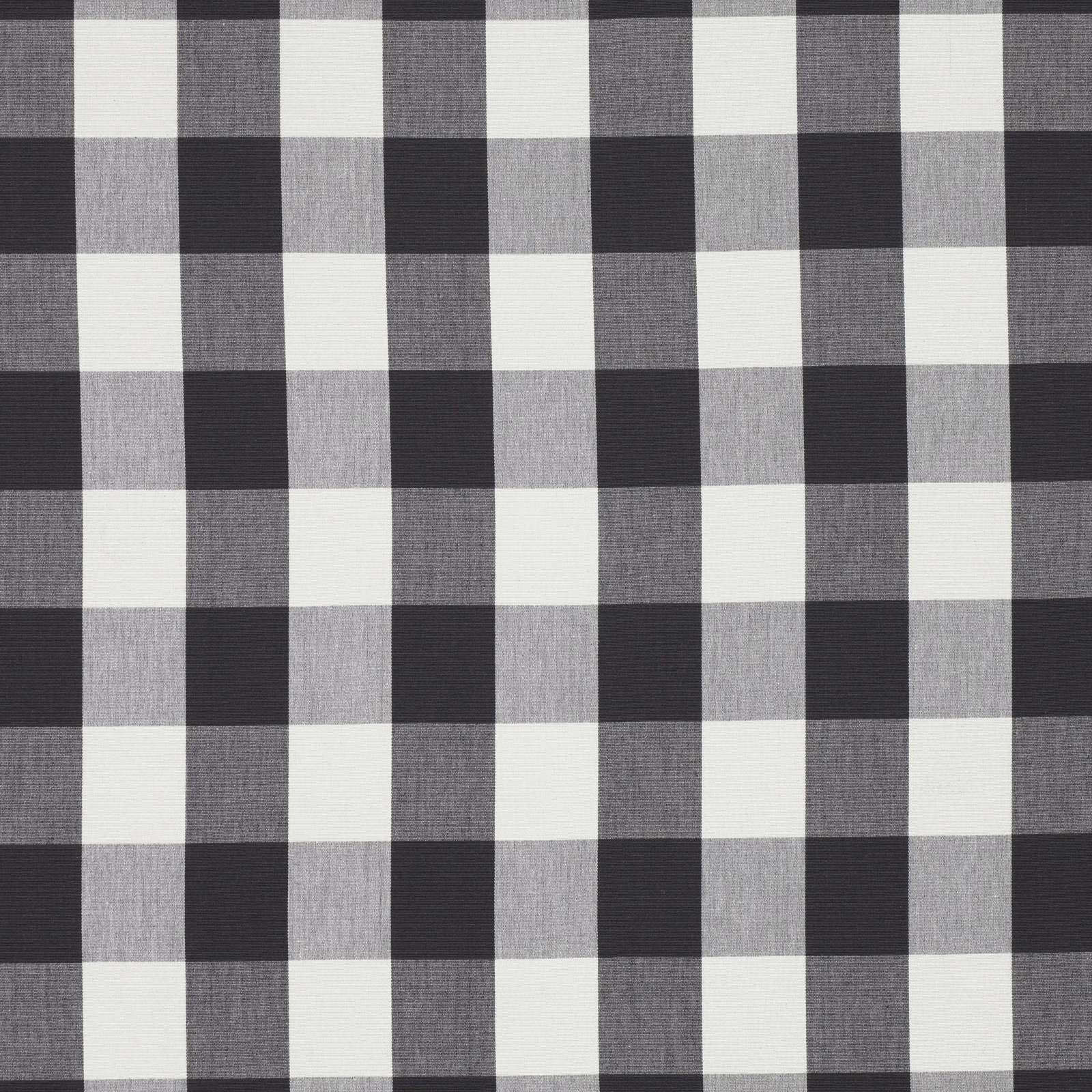 Charcoal, grey and soft-white oversized check with a subtly grained woven texture