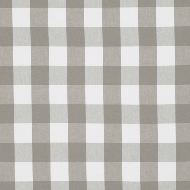 Large smoke-grey and ivory check with a softly textured woven surface