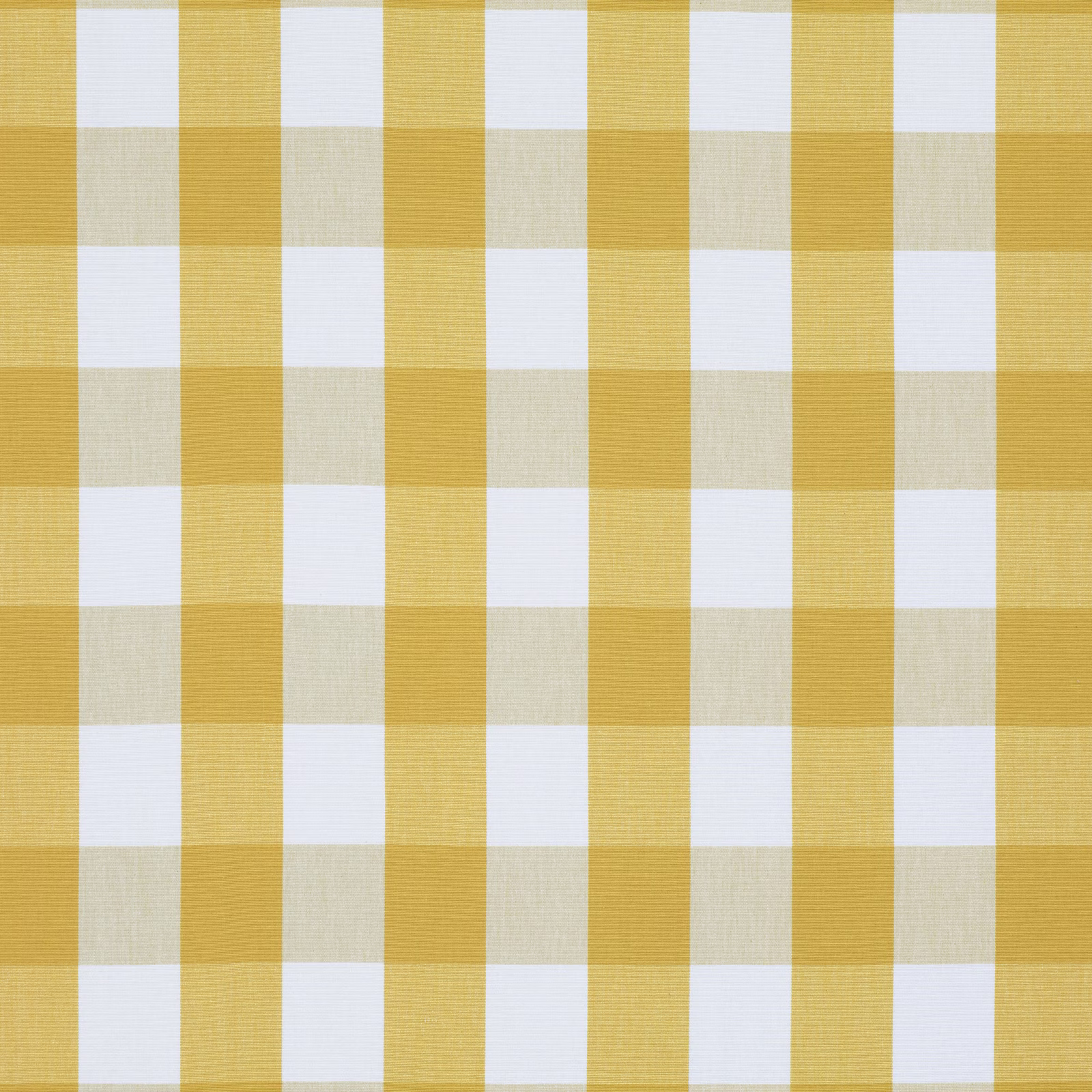 Golden sunflower and ivory checked weave with subtle woven texture
