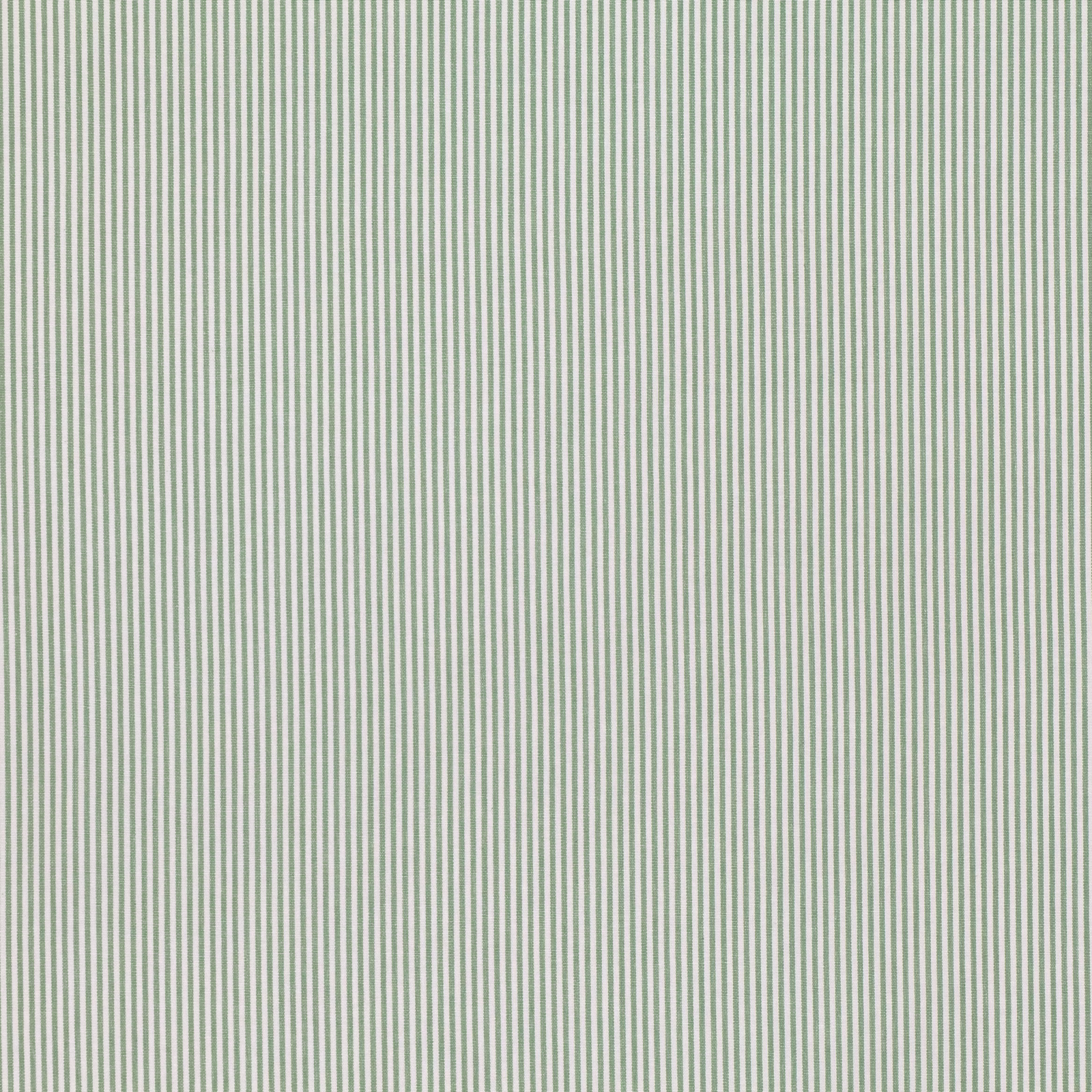 Pale celadon and ivory fine vertical pinstripe with a softly textured weave