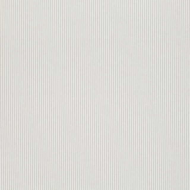 Warm mushroom fabric with delicate pale vertical pinstripes and fine woven texture