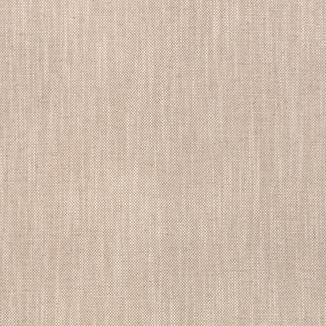 Almond beige woven fabric with fine crosshatch texture and soft vertical tonal lines