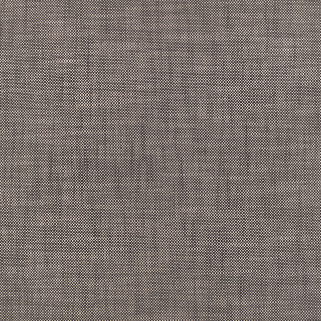 Warm chai taupe woven fabric with a densely scaled charcoal and beige micro-check