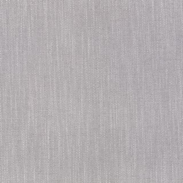 Close view of cool chinchilla-grey fabric with fine woven texture and subtle vertical striations