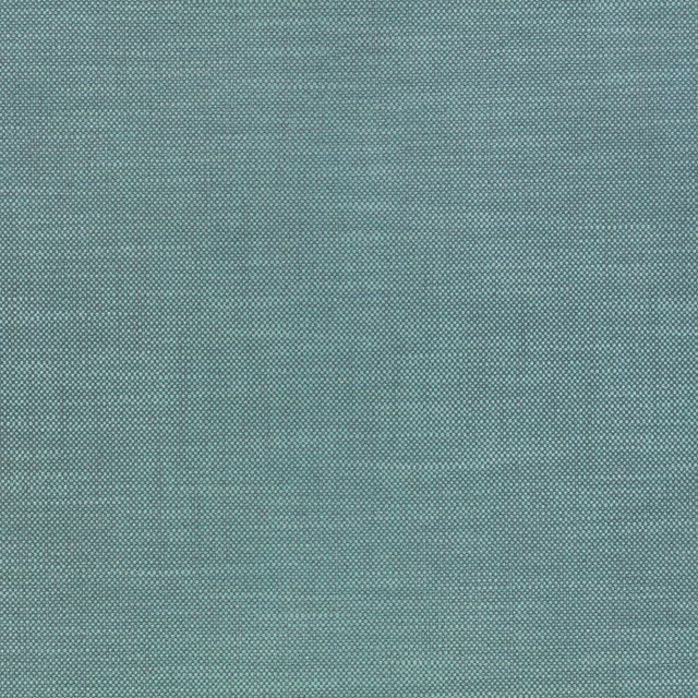 Close-up of muted aqua-teal fabric with a fine pale micro-check woven texture
