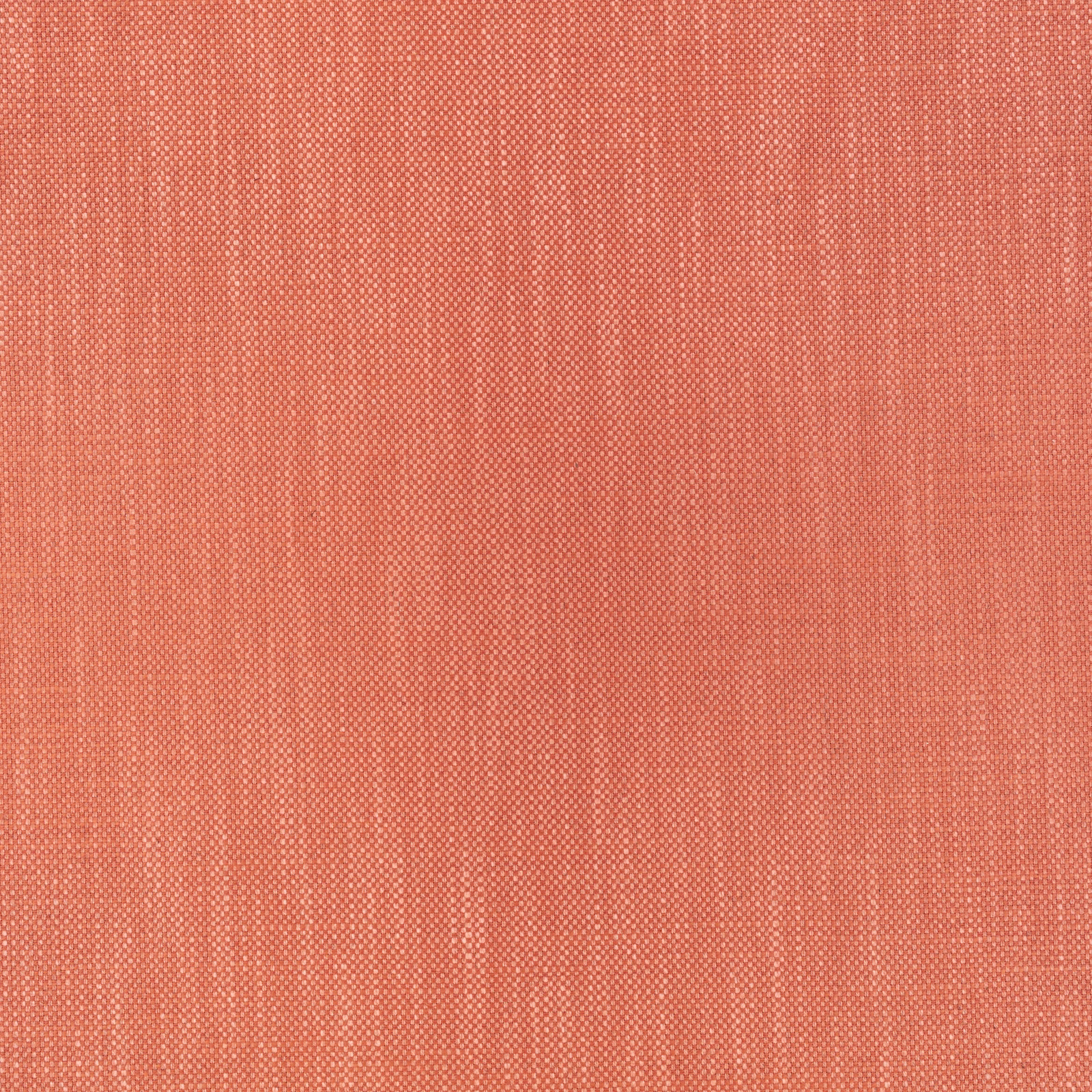 Warm papaya coral Kensey fabric with fine crosshatch weave and vertical striation