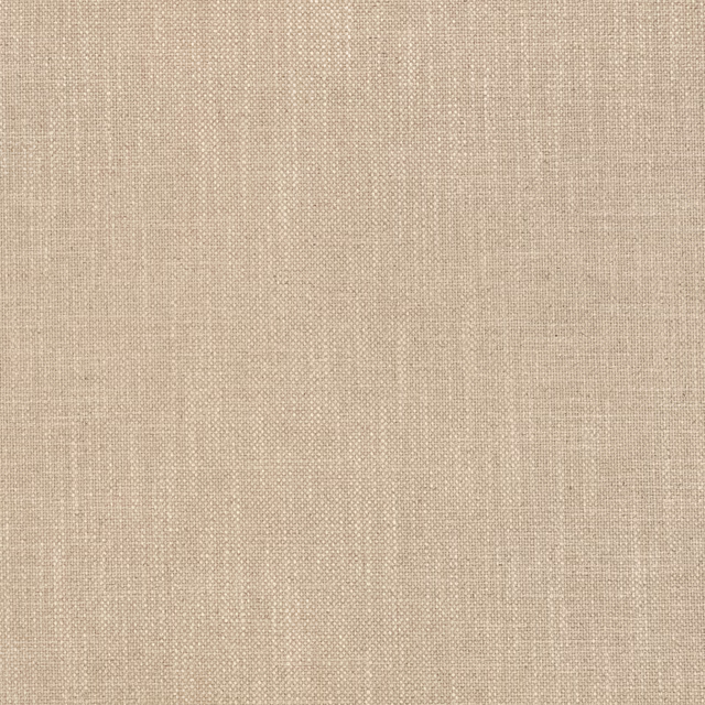 Warm teak-beige woven fabric with fine vertical tonal texture and natural slubs