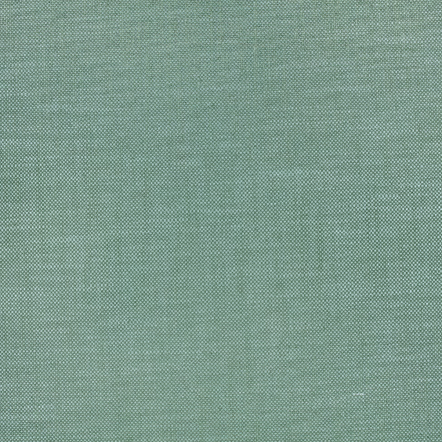 Close-up of muted verdigris teal fabric with a fine, even woven texture