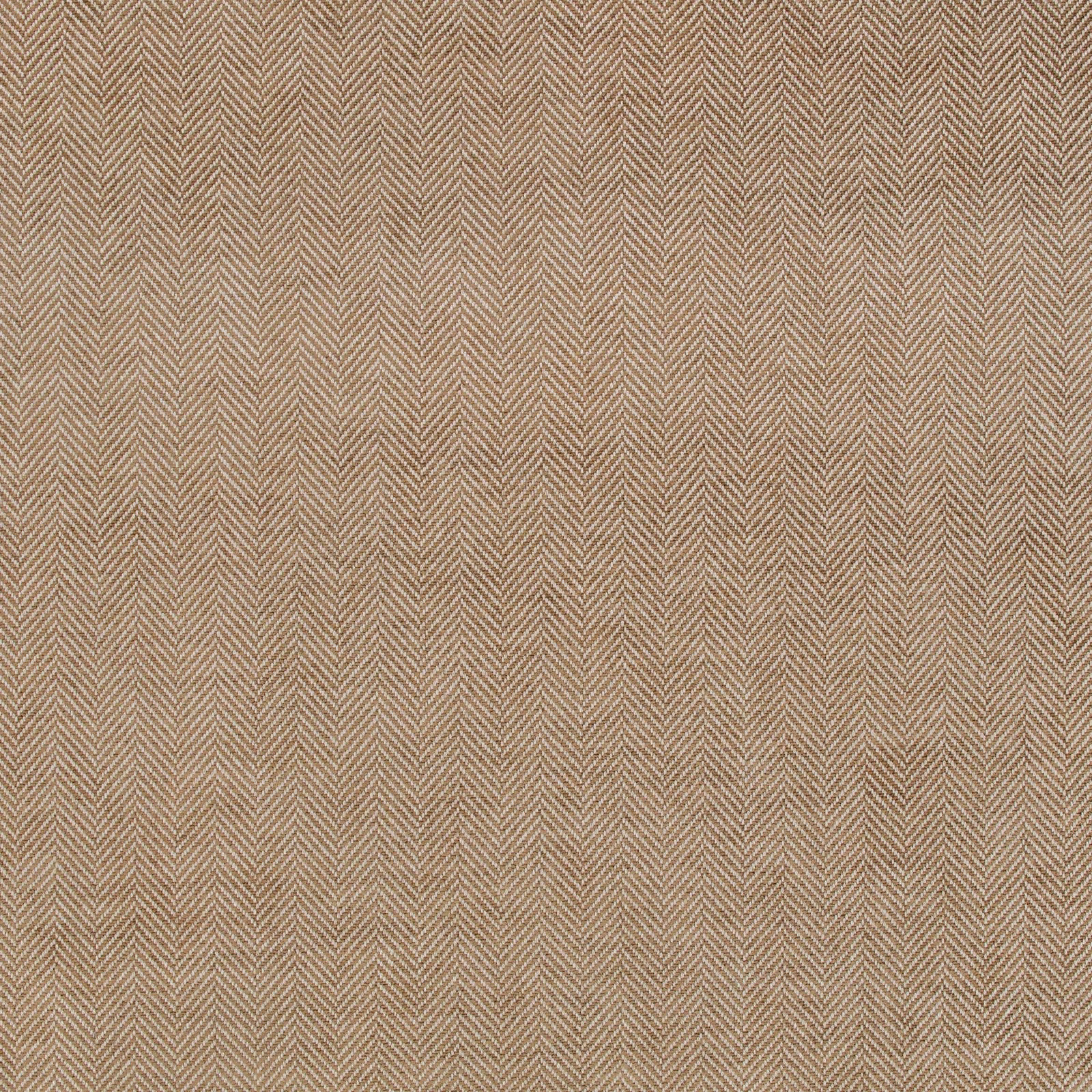 Warm oatmeal beige fabric with a fine repeating herringbone chevron weave