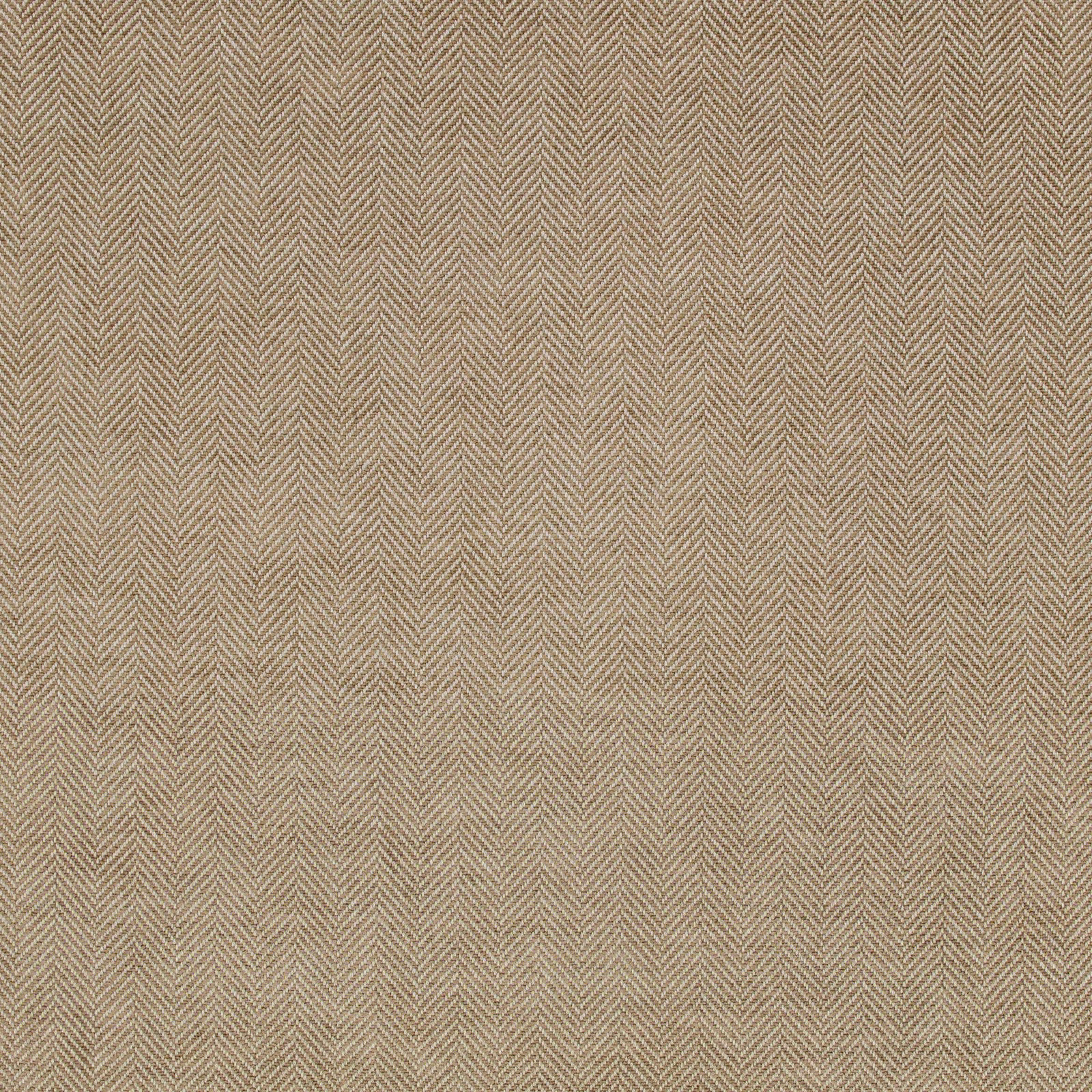 Warm putty taupe woven fabric with fine vertical herringbone texture