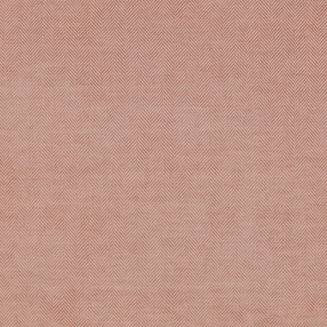 Dusty salmon-pink Elcot Sakura fabric with a fine vertical chevron weave