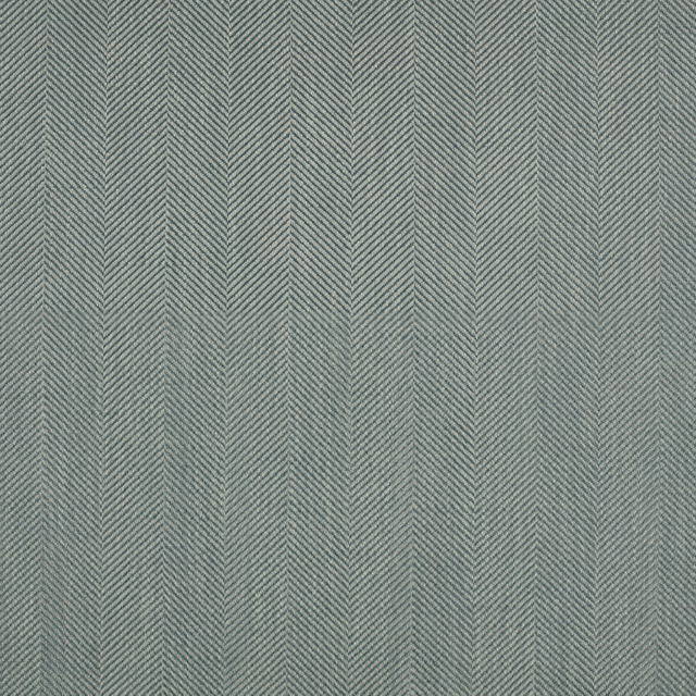 Cool glacier-grey fabric with a fine, tightly spaced vertical herringbone weave