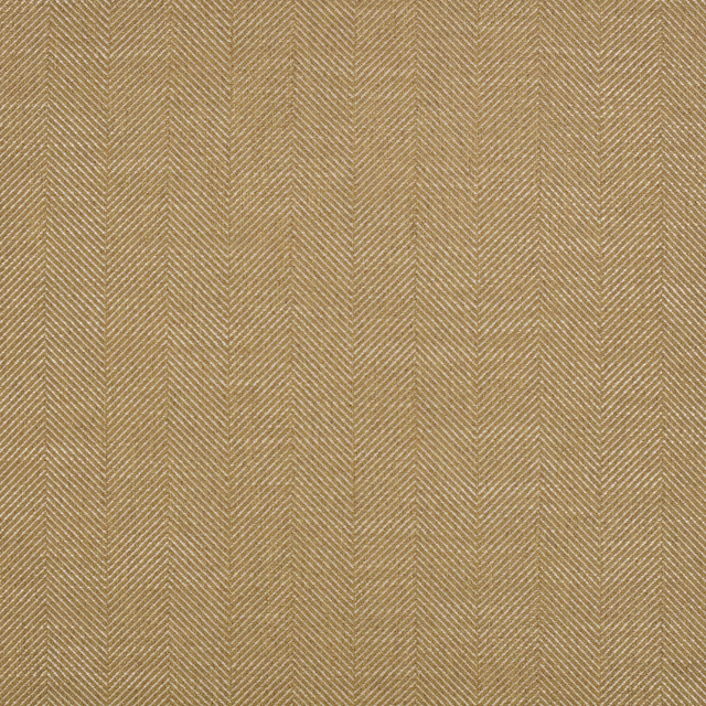 Muted camel-gold fabric with fine vertical herringbone and softly textured woven surface