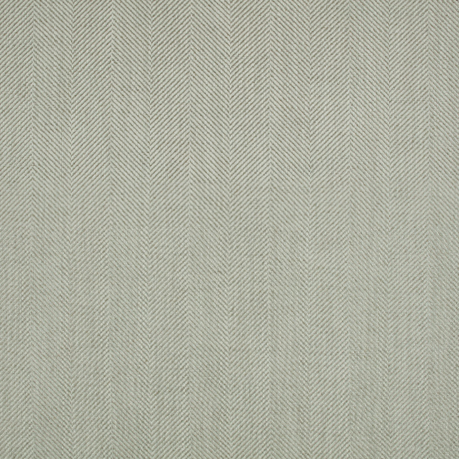 Pale sage-grey woven fabric with fine vertical herringbone chevrons