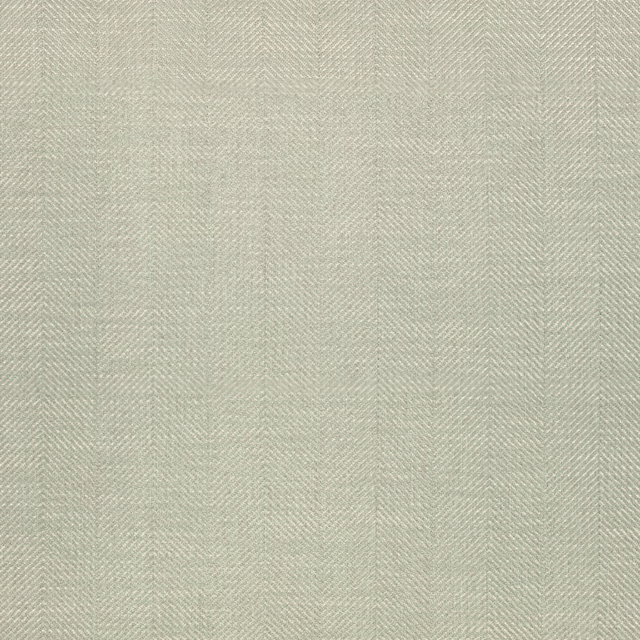 Pale grey-green Hetton Mist fabric with a fine tonal chevron weave