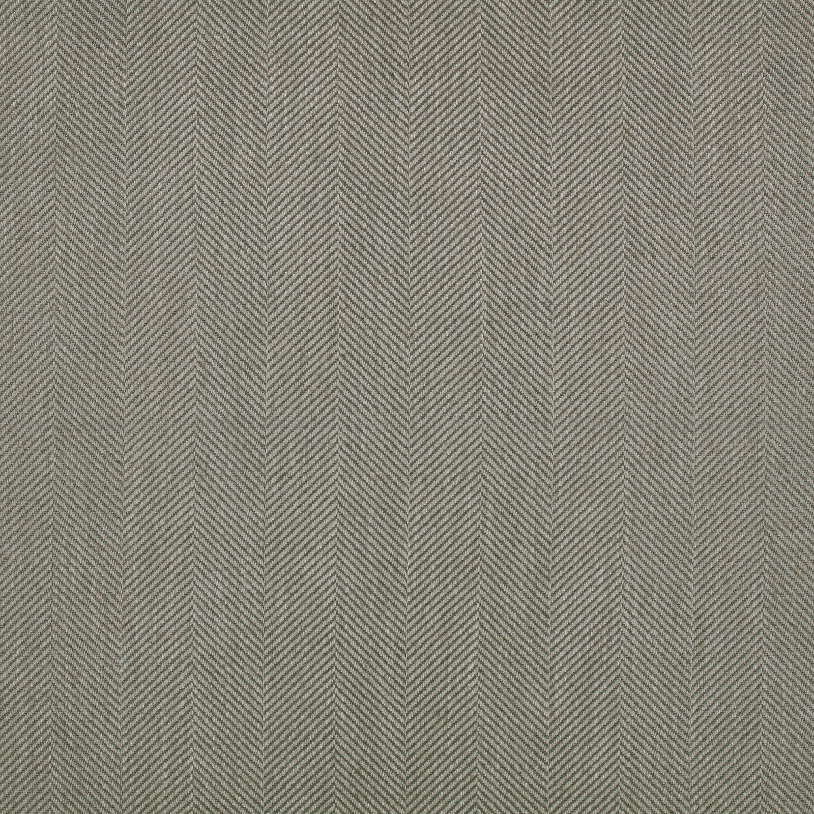 Grey taupe woven fabric with fine vertical herringbone columns and subtle tonal texture