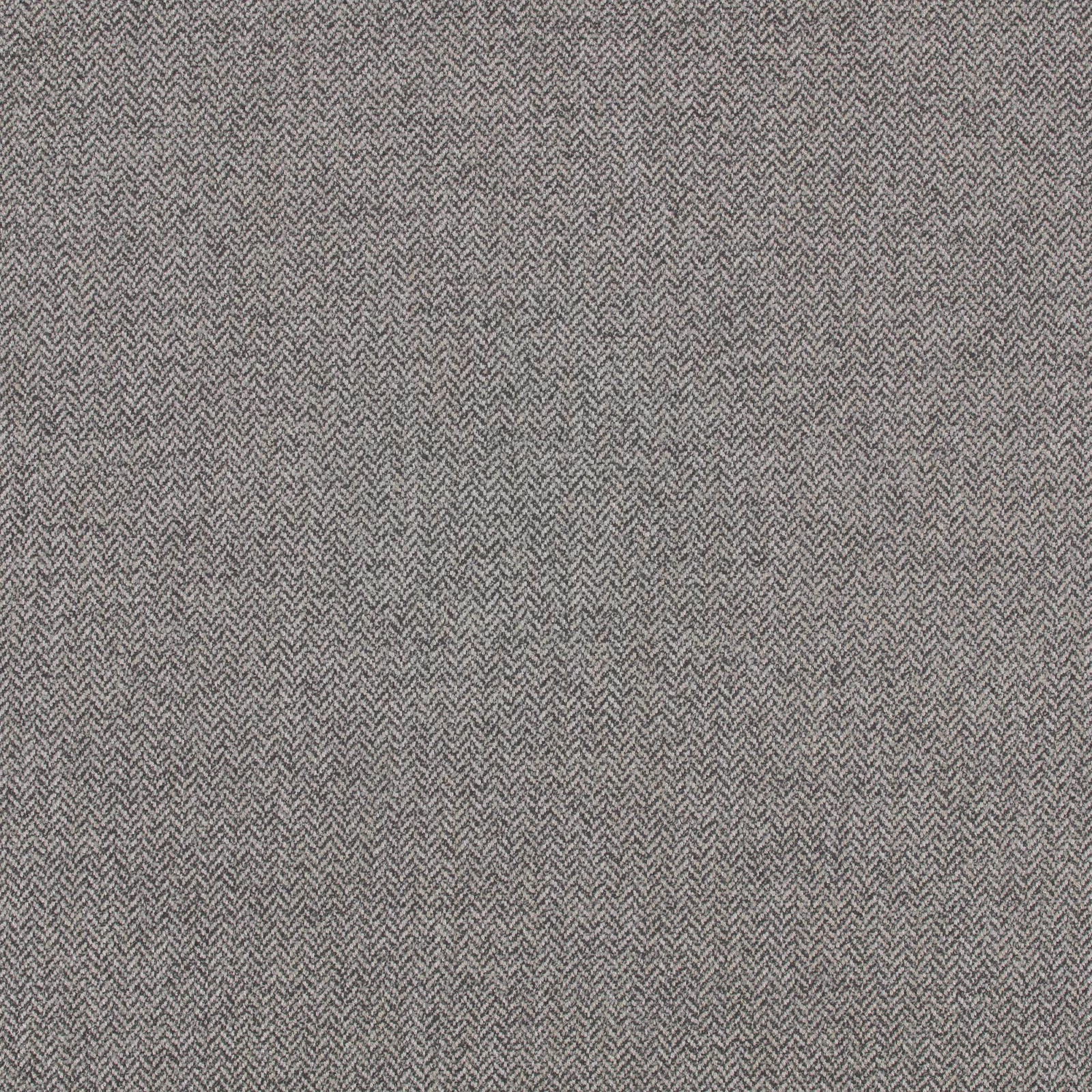 Warm stone-grey fabric with a finely textured small-scale herringbone weave