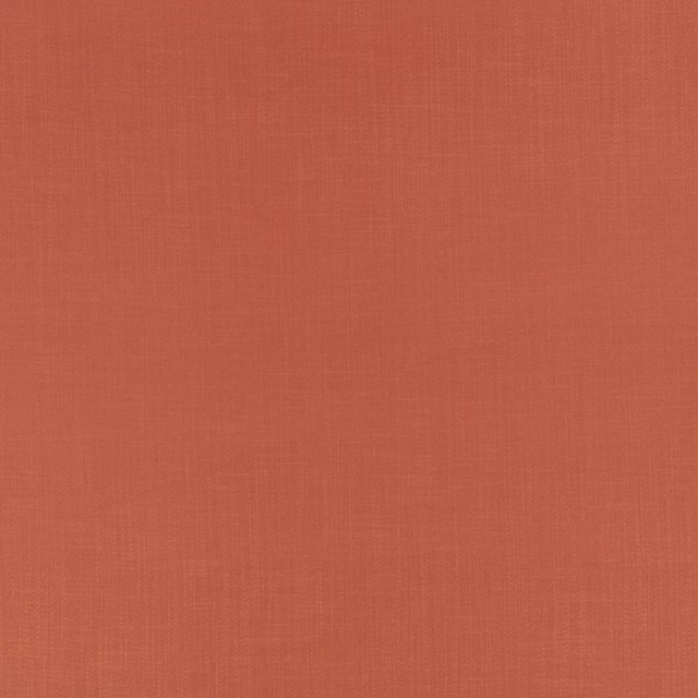 Warm terracotta plain-weave textile with subtle coral variation and fine crosshatch texture