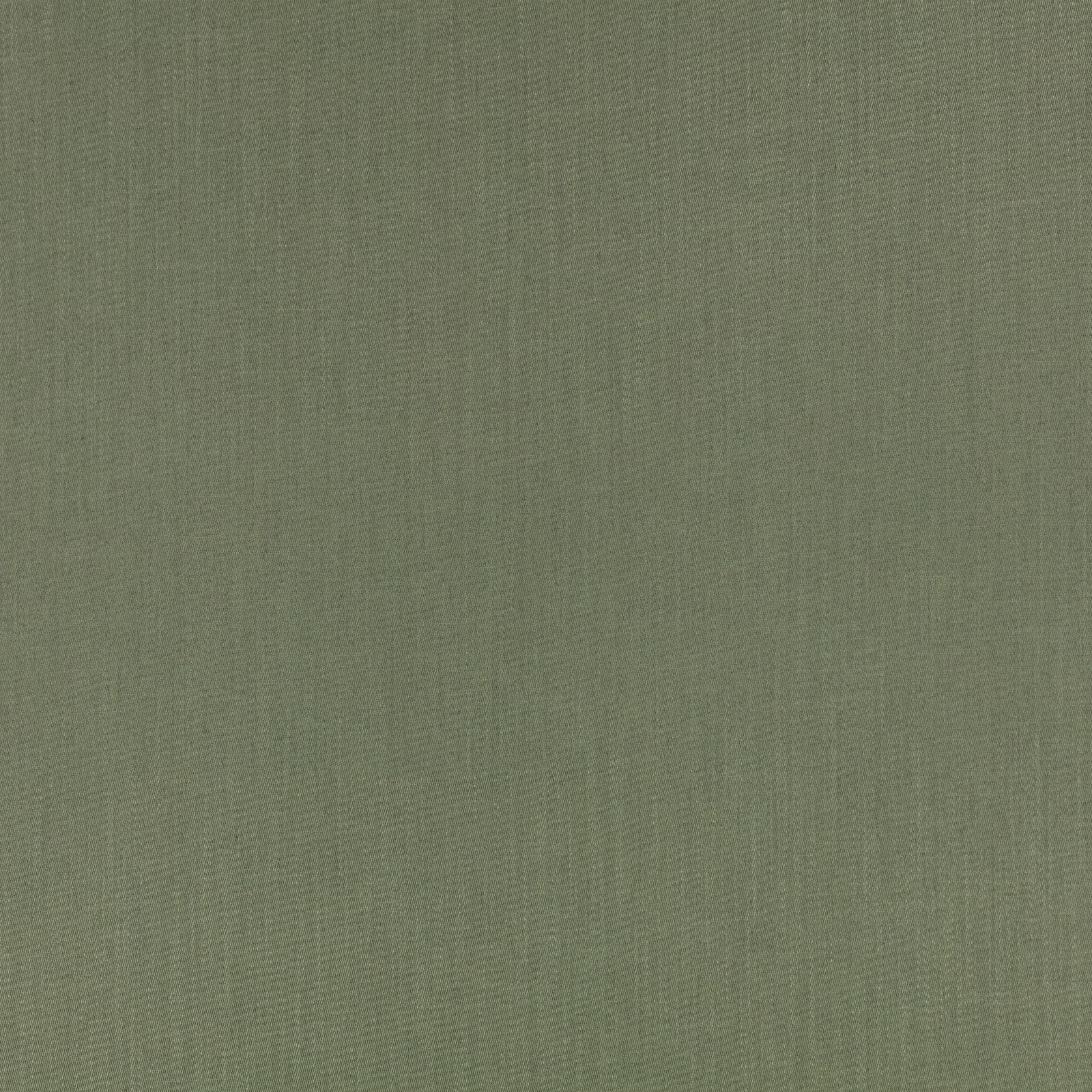 Muted spinach green woven swatch with fine vertical striations and subtle tonal texture