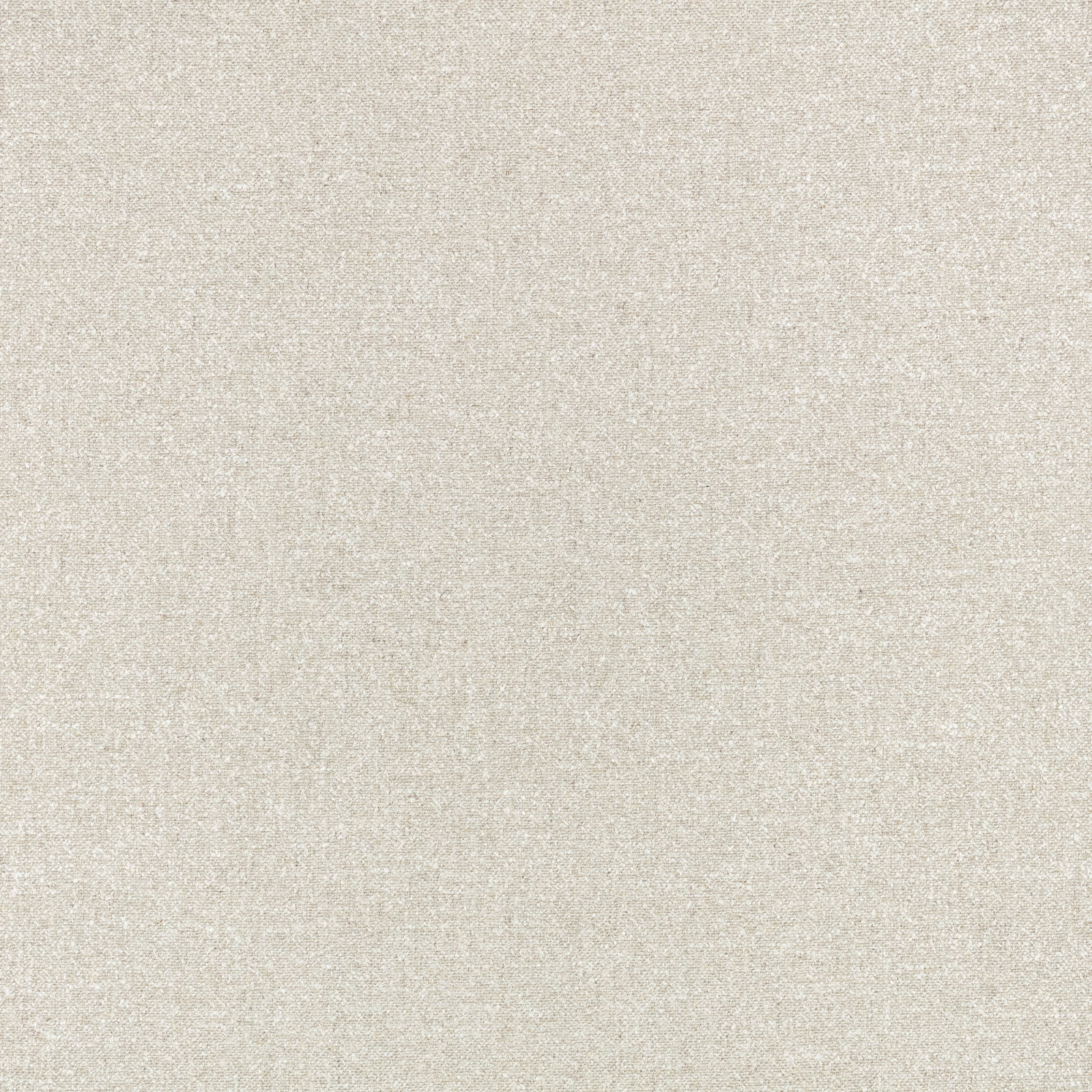 Close-up of warm oat-beige fabric with a fine, subtly flecked woven texture