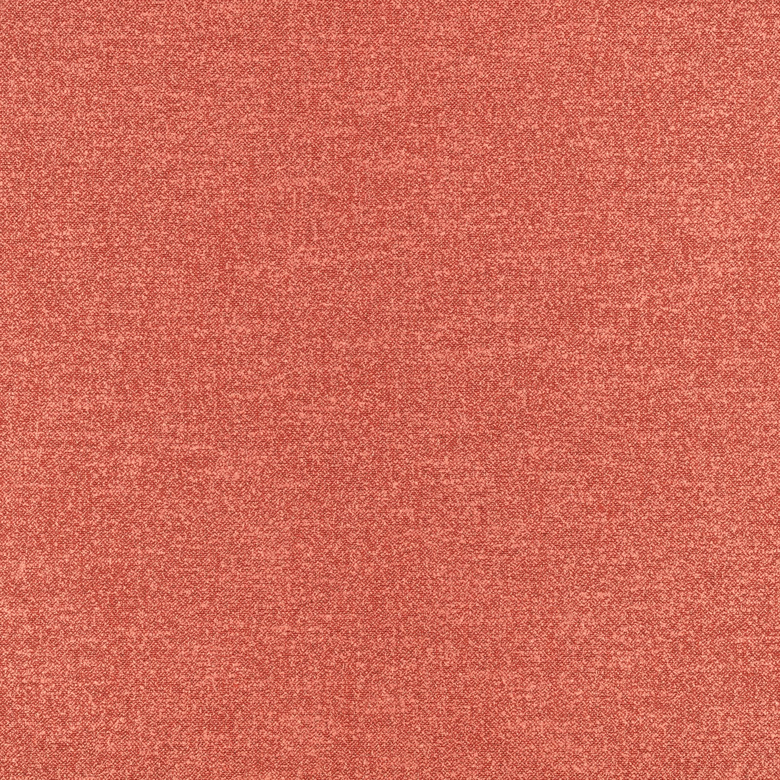 Warm coral Kyri fabric with a fine, peppered woven texture
