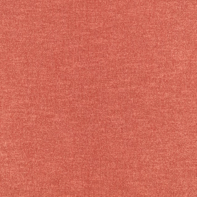 Warm coral Kyri fabric with a fine, peppered woven texture