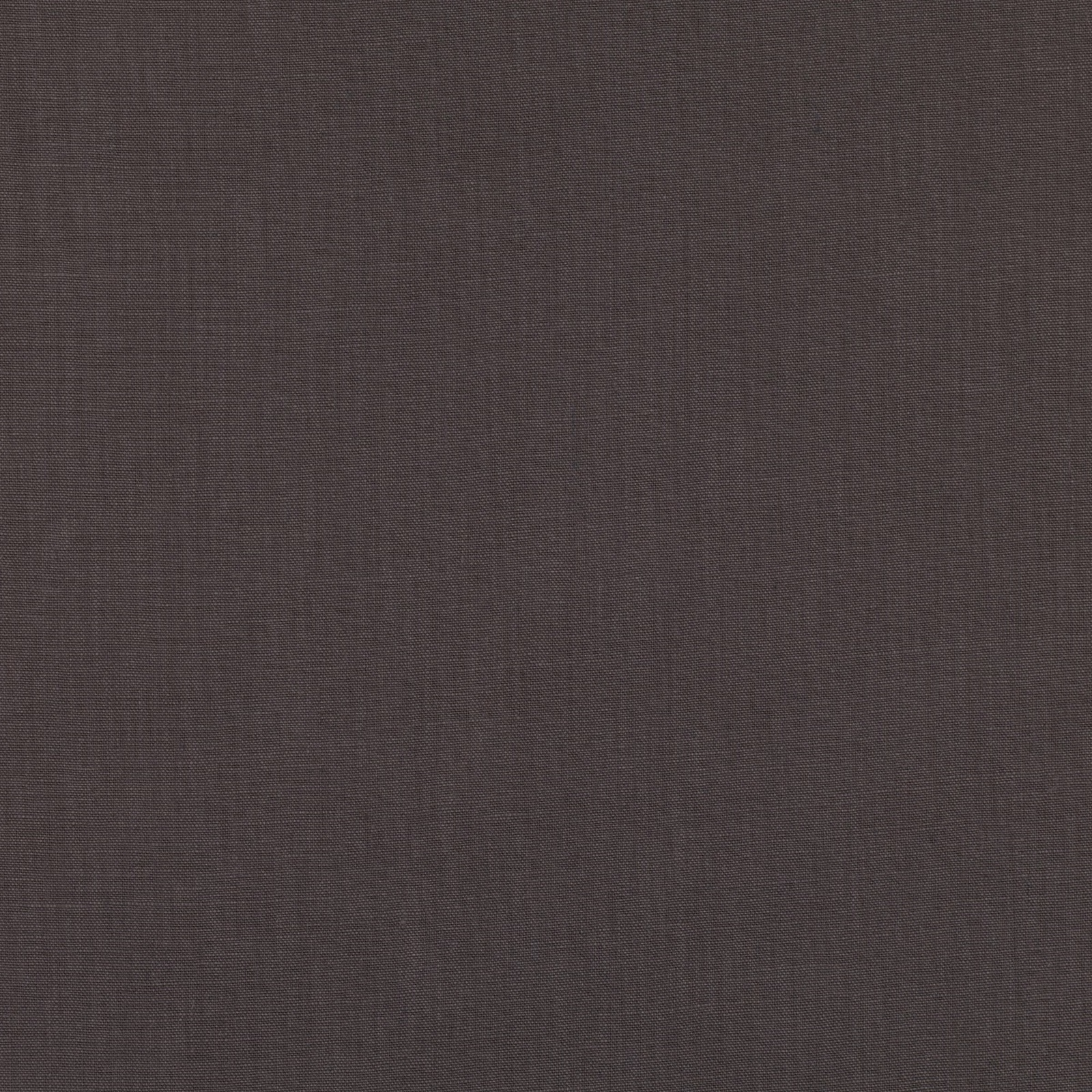 Deep warm charcoal-grey plain weave with subtle brown tonal variation