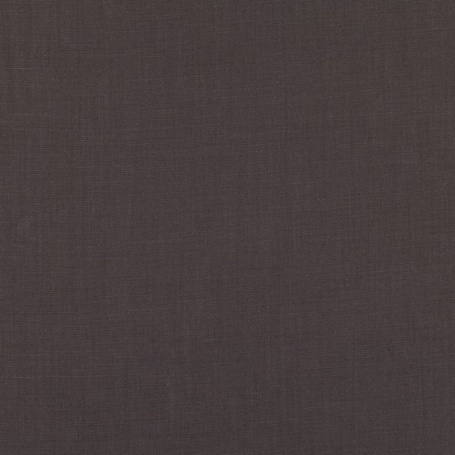 Deep warm charcoal-grey plain weave with subtle brown tonal variation