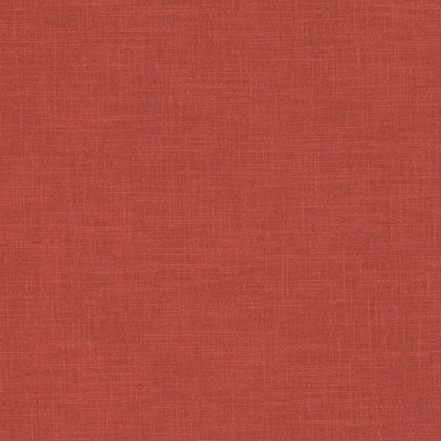 Warm terracotta-red Leoni fabric with a fine, softly crosshatched woven surface