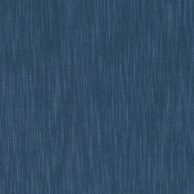 Deep indigo woven fabric with fine irregular vertical striations and tactile texture
