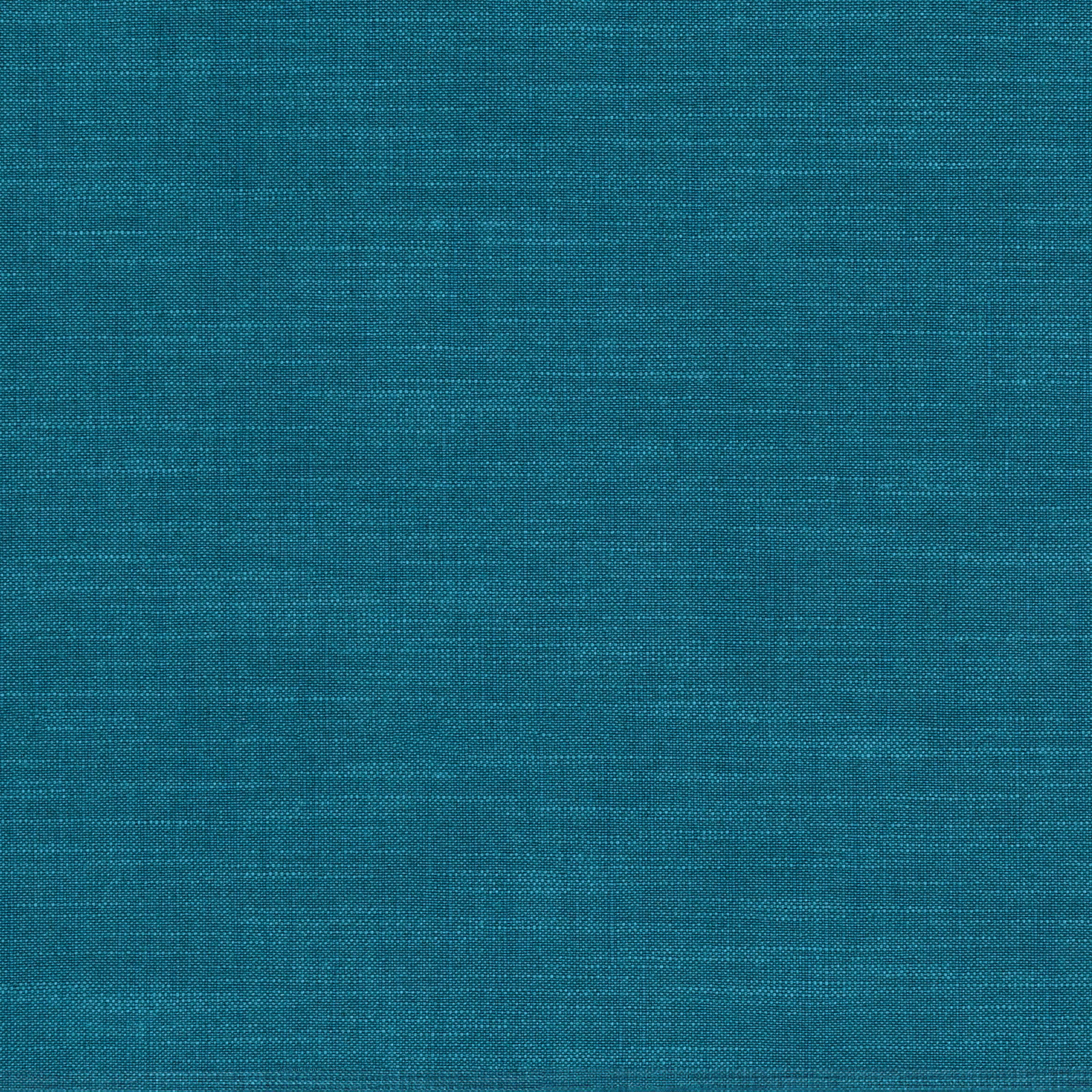 Close-up of cool teal-blue Leoni fabric with a fine textured weave