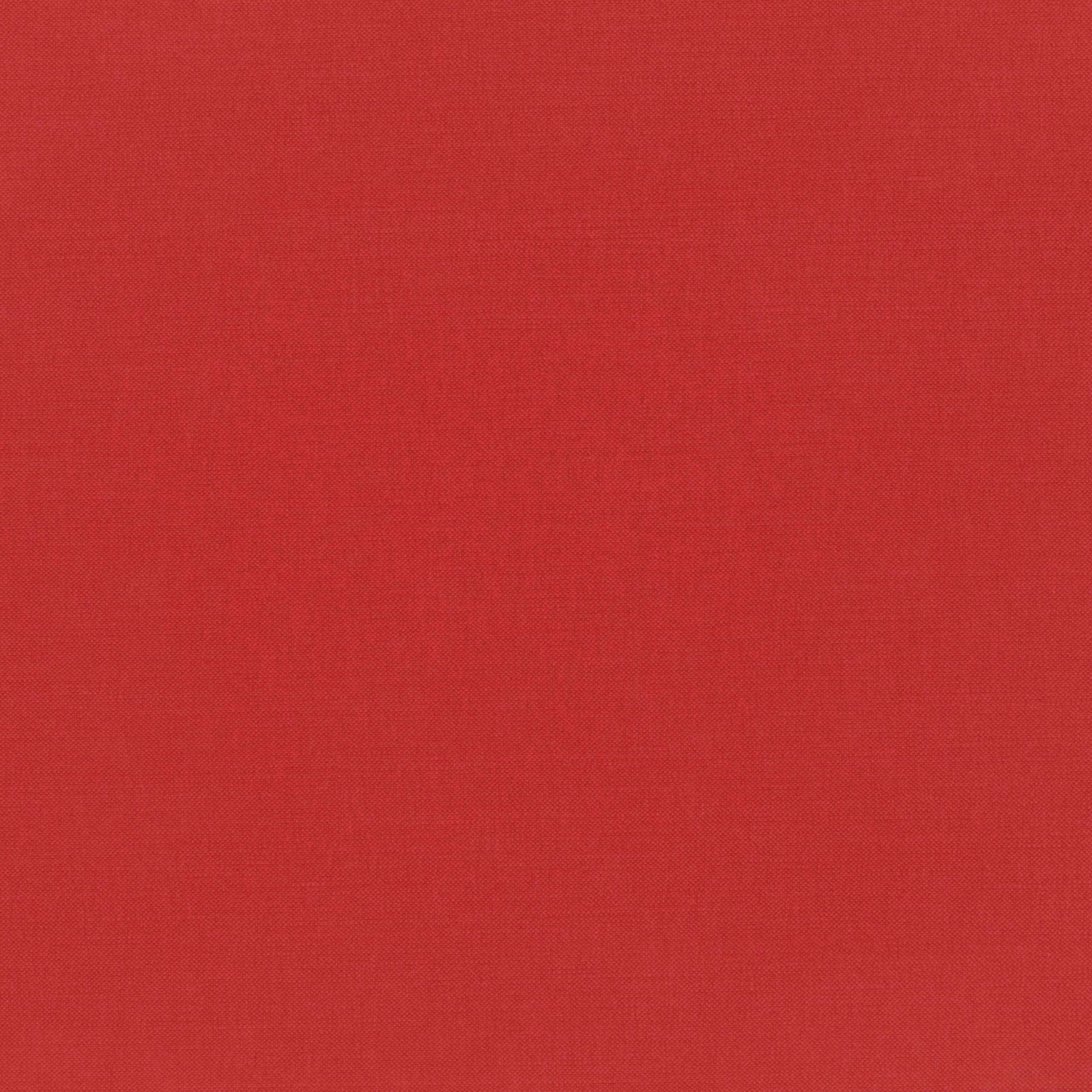 Finely woven solid fabric in saturated Chinese red with subtle tonal variation
