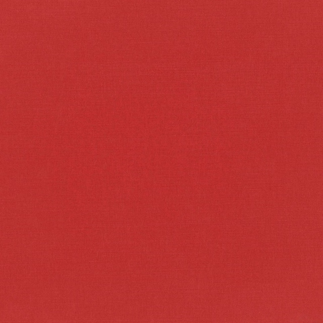 Finely woven solid fabric in saturated Chinese red with subtle tonal variation
