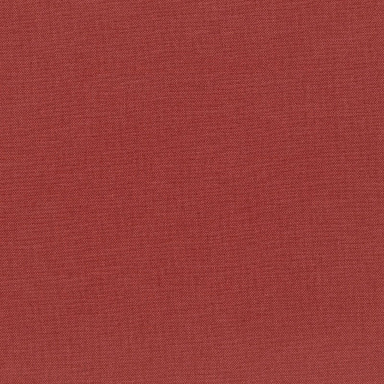 Muted terracotta-red Linara fabric with a fine, even plain weave texture