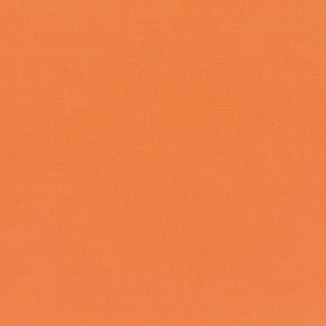 Warm clementine-orange plain weave with a fine, softly textured surface