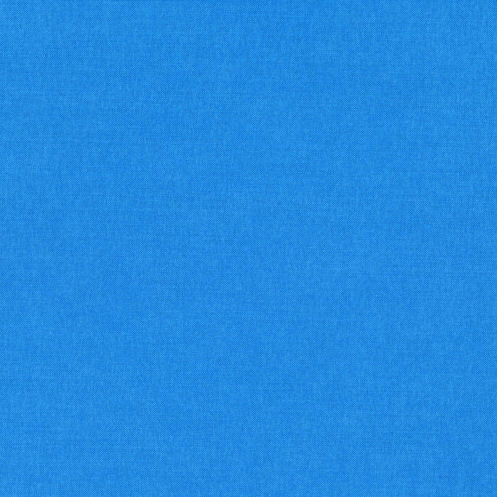 Close-up of clear Copenhagen blue fabric with a fine, even woven texture