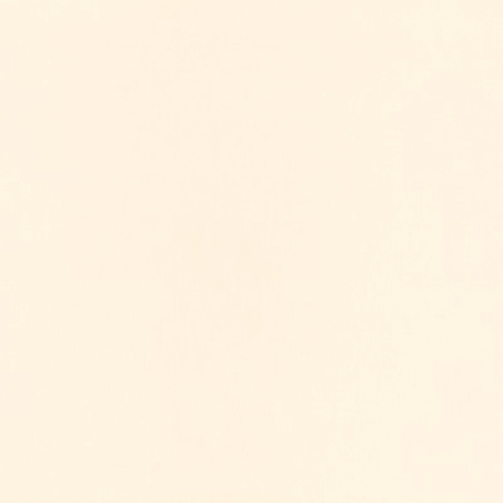 Plain warm ivory cream textile swatch with a softly matte, even surface
