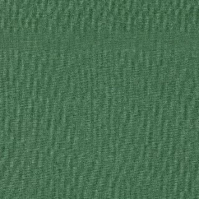 Close-up of deep forest green fabric with fine crosshatched woven texture