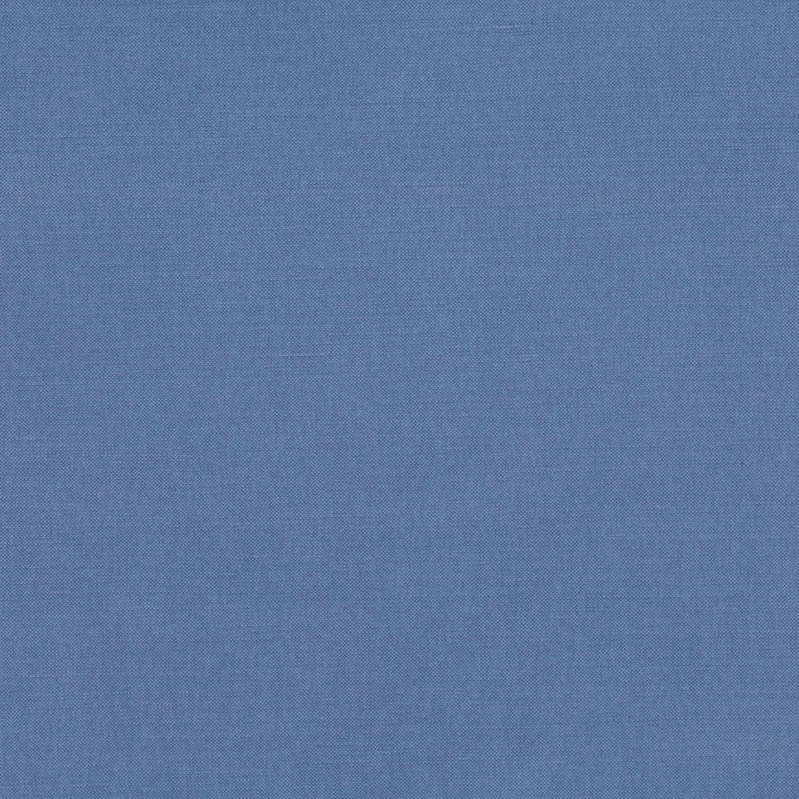 Muted blue fabric with fine, even weave and subtle tonal variation
