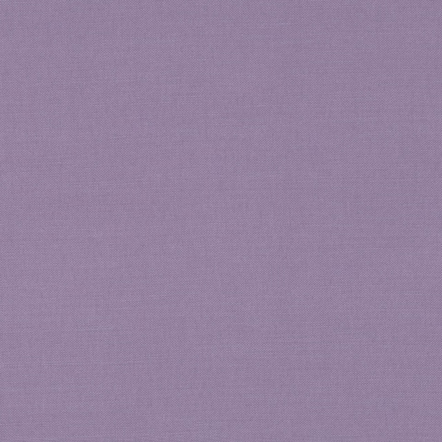 Close-up of dusty mauve-lilac Linara fabric showing a fine, even plain weave